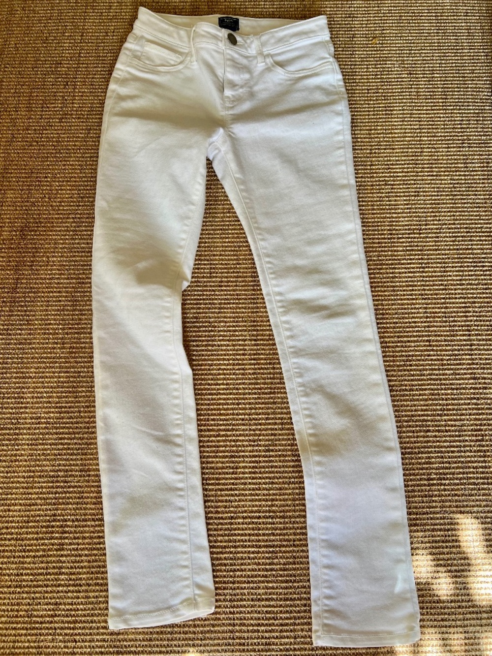 Gap Youth White Slim Straight Denim Jeans - Size 12